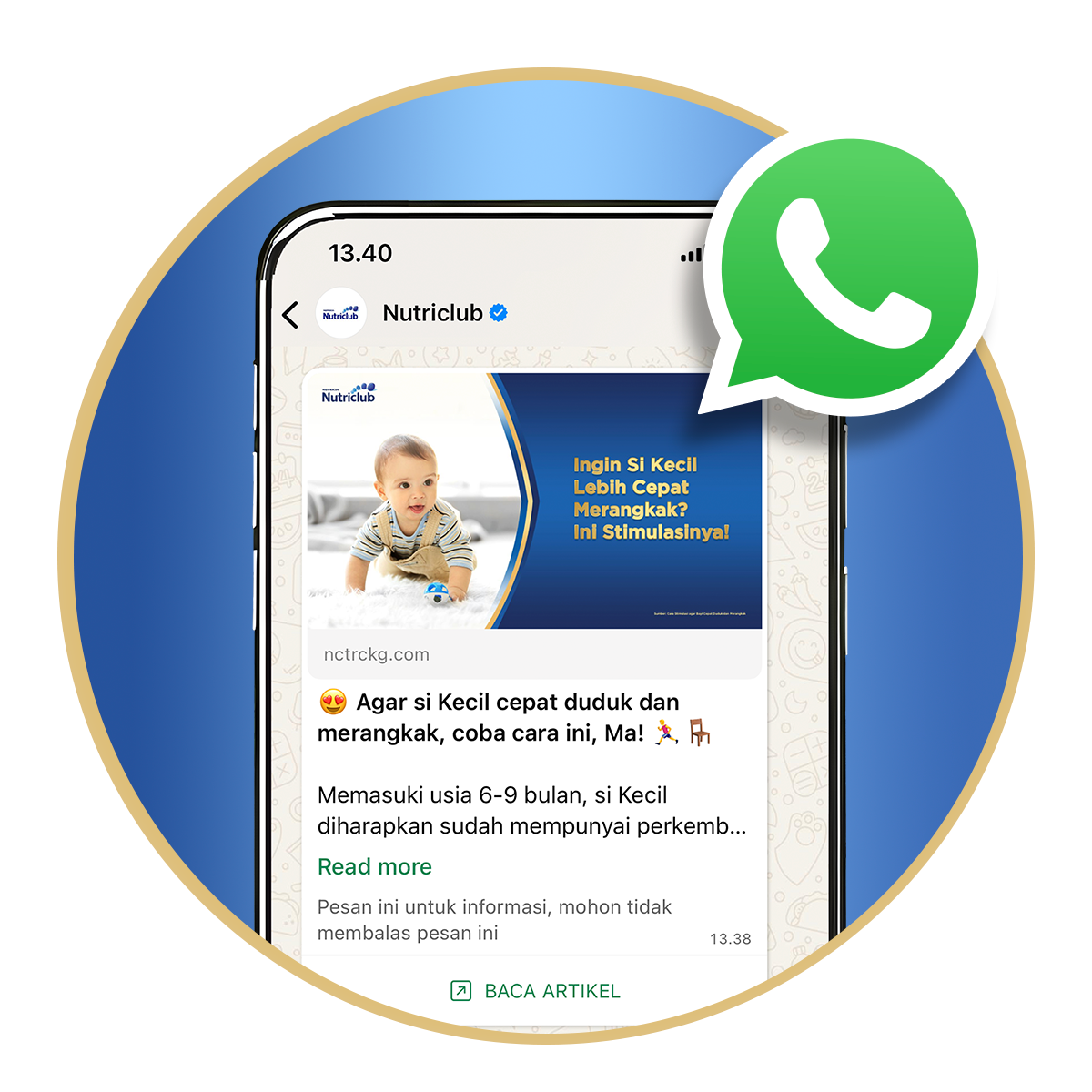 Icon Info & Tips Eksklusif via WA
